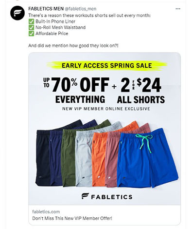 New Fabletics VIP Members Get $19 Pants, 2 for $19 Shorts, & 70