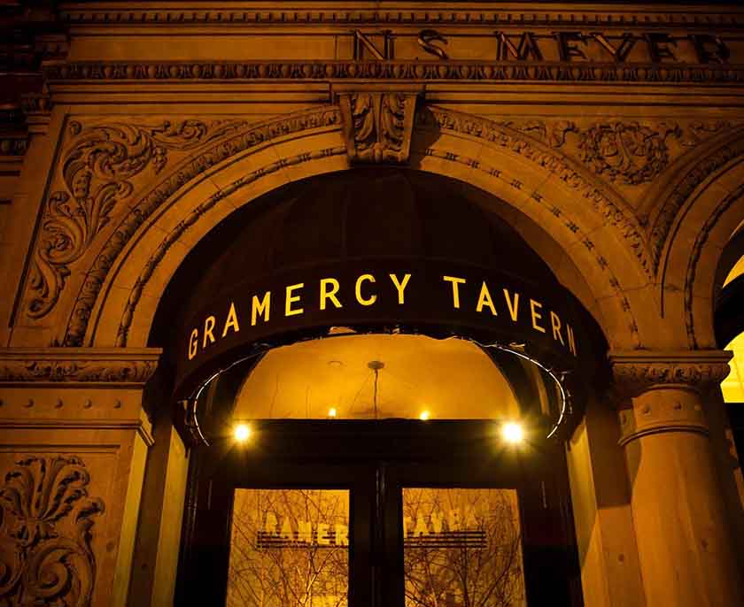 Exterior awning of Gramercy Tavern.