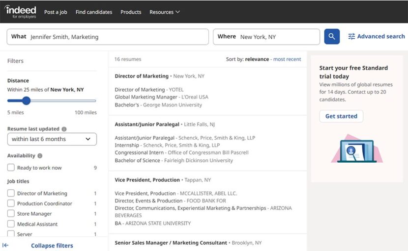 How To Search For Candidates On Indeed Indeed Resume Search: How to Find the Best Candidates Fast
