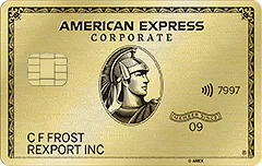 American Express Corporate Gold Card sample
