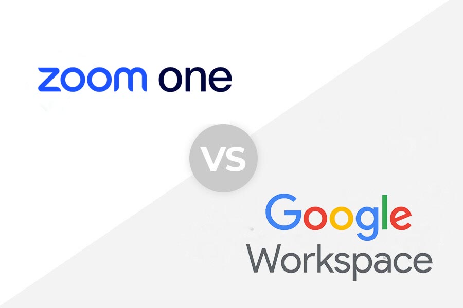 The Zoom One and Google Workspace logos.