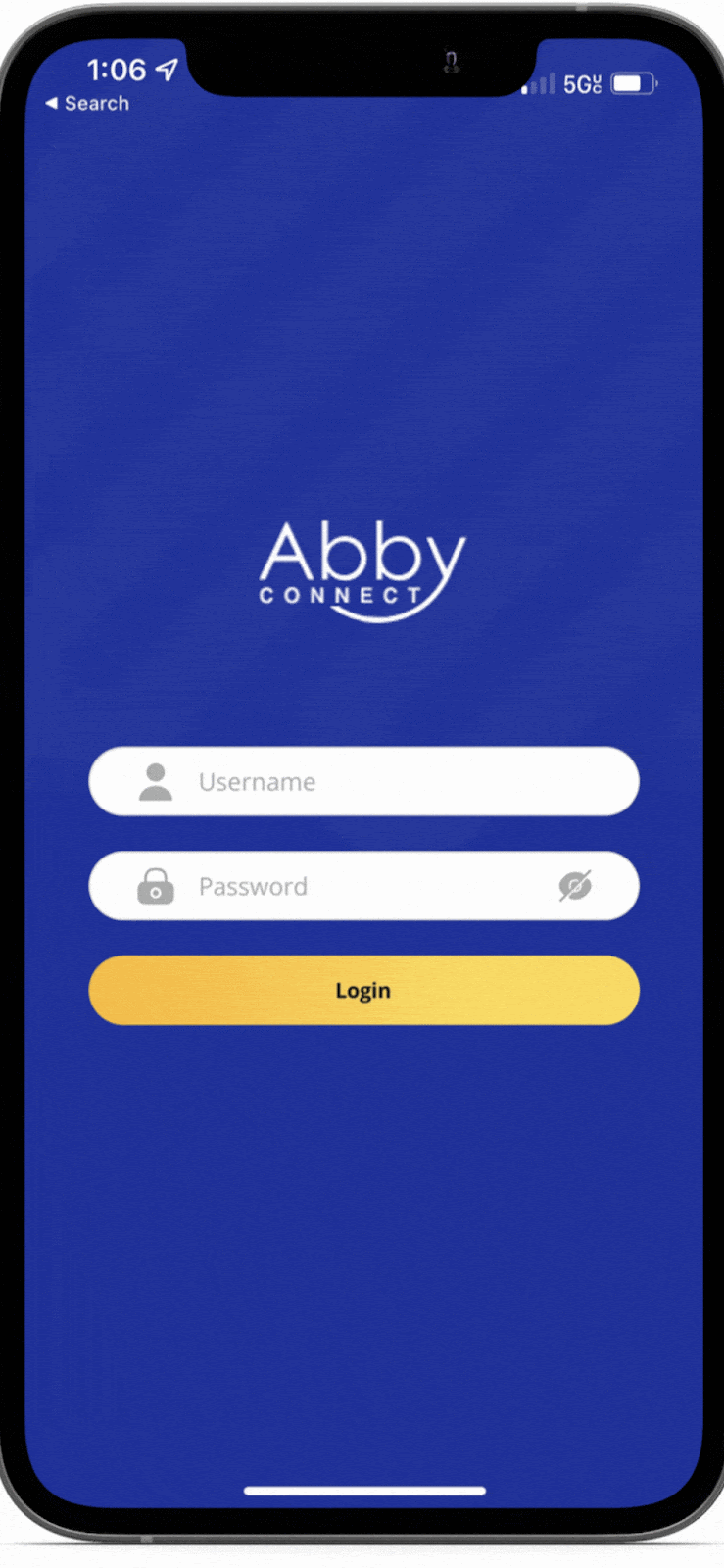 GIF showing Abby's iPhone interface and different app capabilities.