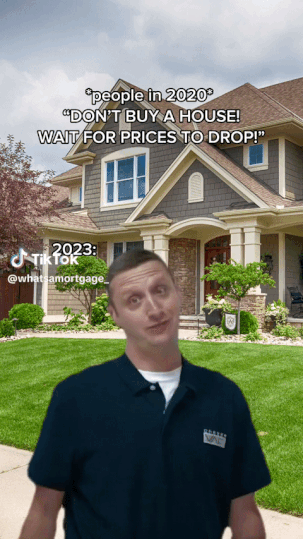 Real estate market housing prices meme video