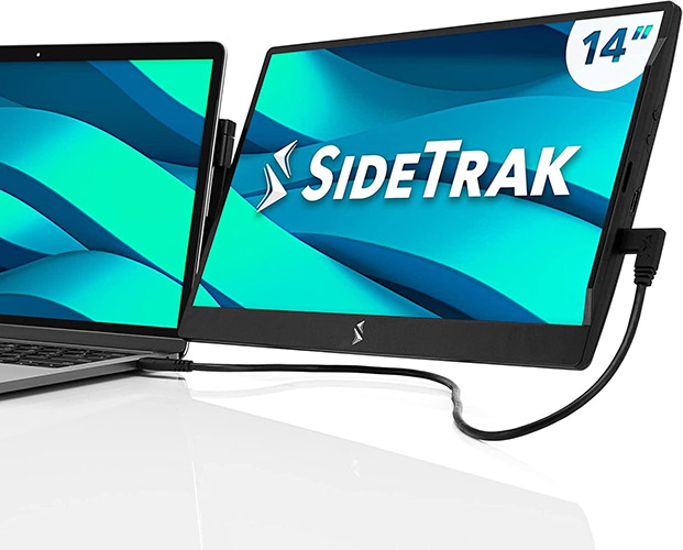 An image of a SideTrak attachable monitor