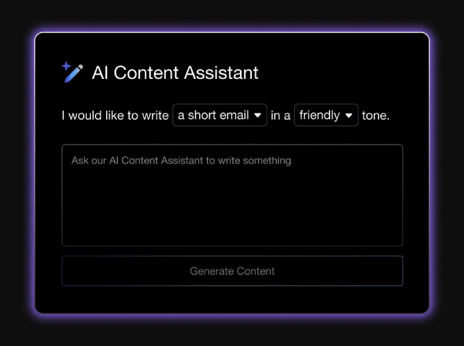 Capsule CRM AI content assistant helps write emails
