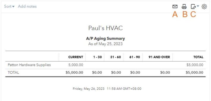 How To Run An Accounts Payable Aging Report In QuickBooks Online