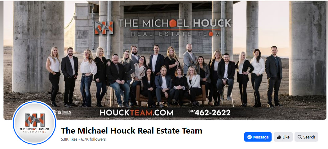 Facebook cover of the Michael Houck Real Estate Team.