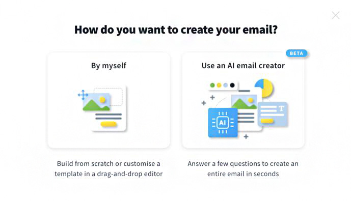 Get Response AI email creator