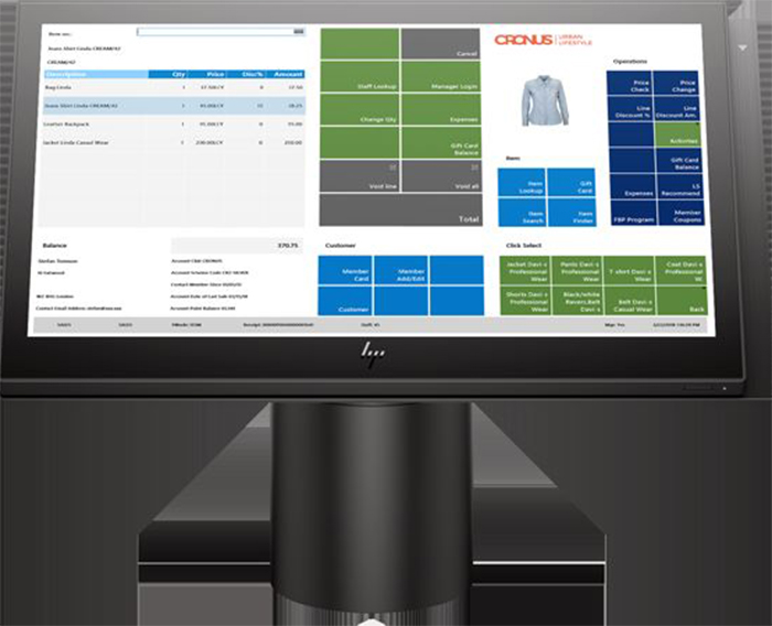 Image of an LS Retail POS terminal.