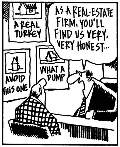 Honest real estate brokerage comic