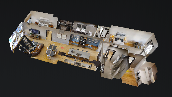 Dollhouse view of a real estate 3D virtual tour from Matterport