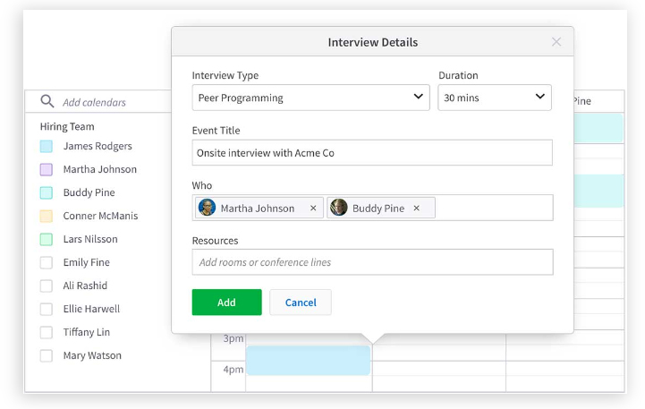 Set up interview schedules on SmartRecruiters.