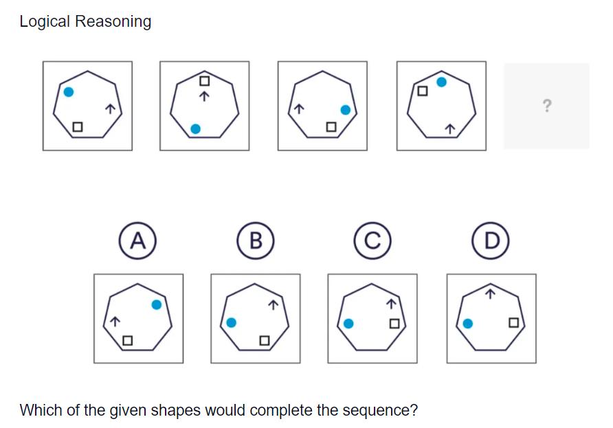 shapes for logical reasoning aptitude testing