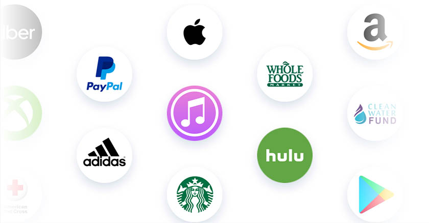 Users can redeem their Bonusly rewards from different partner brands.