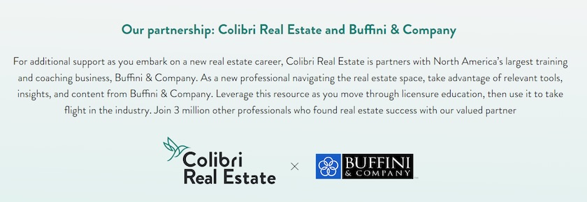 Partnership between Colibri Real Estate and Buffini & Company.