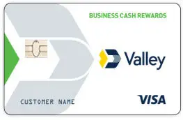 Valley Visa Secured Business Credit Card sample.