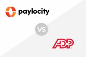Paylocity vs ADP logo.