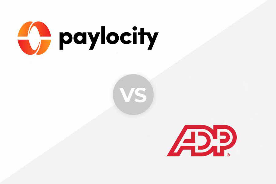 Paylocity vs ADP logo.