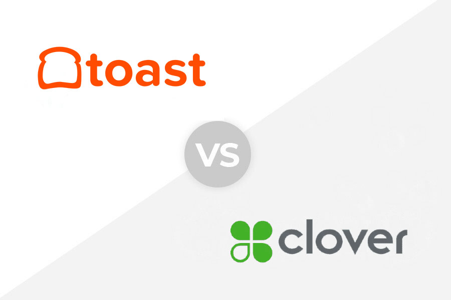 Toast vs Clover logo.