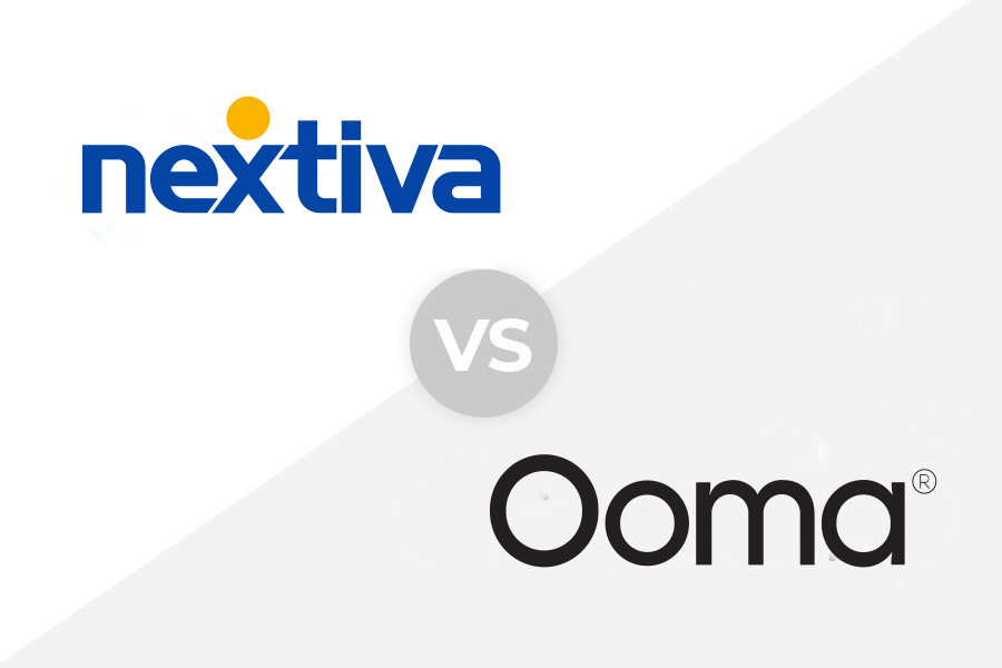 The Nextiva and Ooma logos.