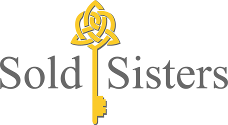 Sold Sisters real estate team logo with key graphic.