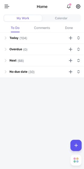 Viewing a task to-do list in ClickUp mobile.