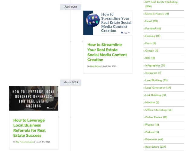 Jason Fox website and blog categories