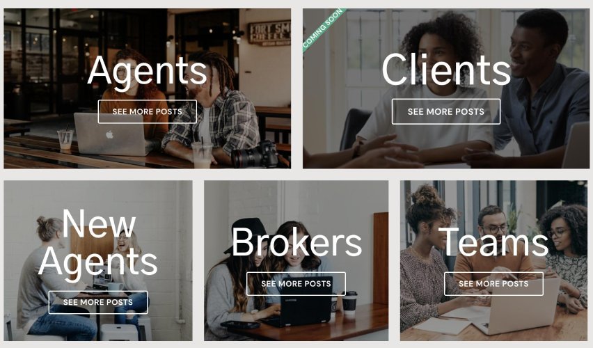 The Local Element blog menu for agents, clients, brokers, and teams.