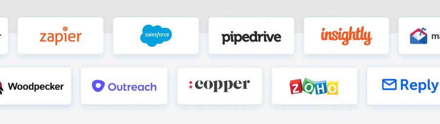 Some of UpLead's most popular third-party app integrations.