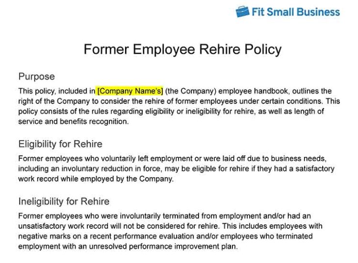 Rehiring Former Employees in 6 Steps [+ Free Policy Template]