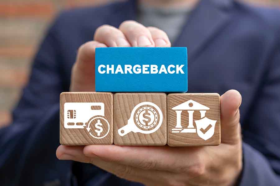 Financial concept of chargeback.