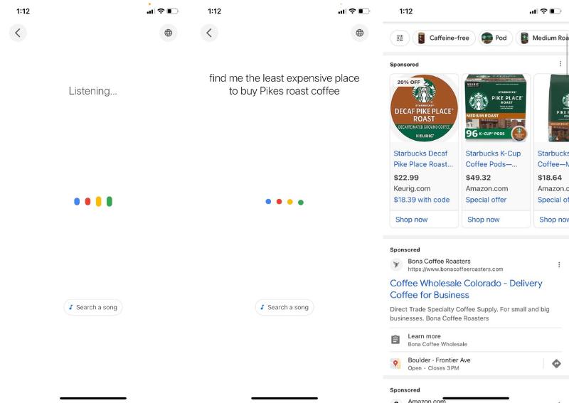 Google Assistant can harness the power of the Google search engine to help customers shop.
