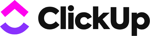 ClickUp logo.