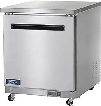 WESTLAKE Commercial Refrigerator Freezer Combo, 48 W 2 door Solid