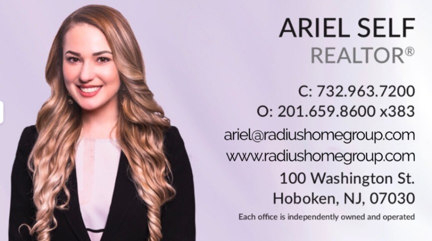 Example real estate business card by Ariel Self.