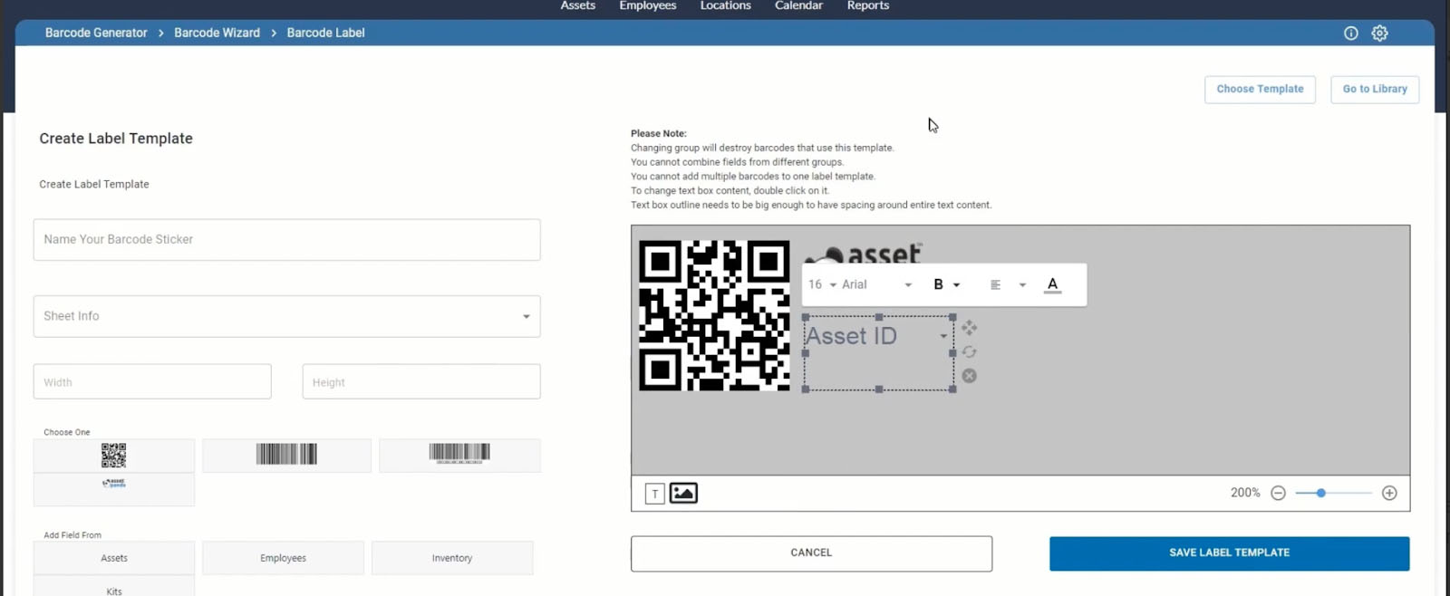 Image showing how to design and create custom barcode templates.