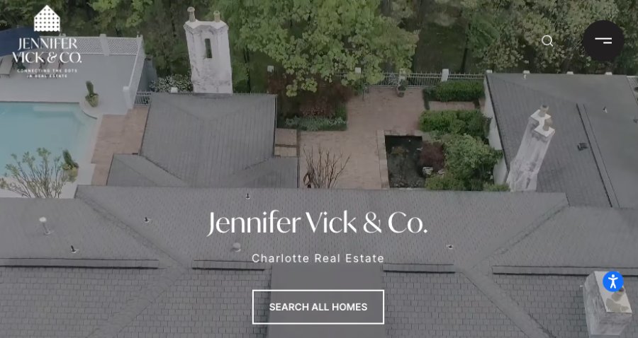 Jennifer Vick & Co real estate website.
