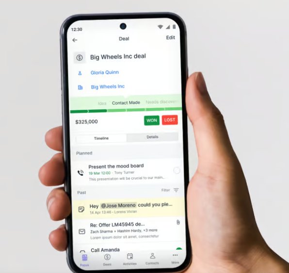 Pipedrive mobile view for sales teams