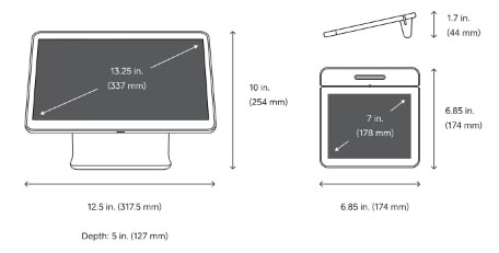 Square Register product dimensions.