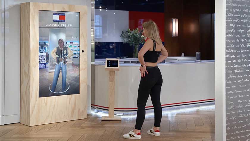Tommy Hilfiger virtual fitting room.