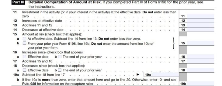 How To Fill Out Form 6198: Instructions & Example