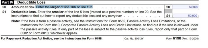 How To Fill Out Form 6198: Instructions & Example