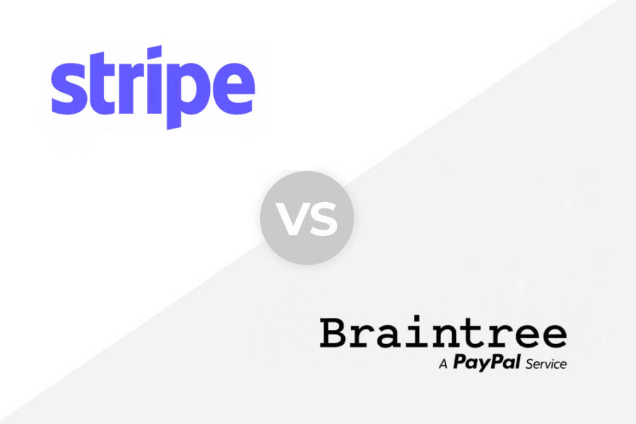 Logo of Stripe vs BrainTree.