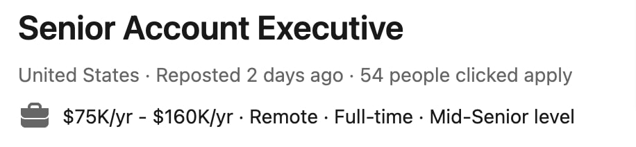 Technology Advice's job posting title