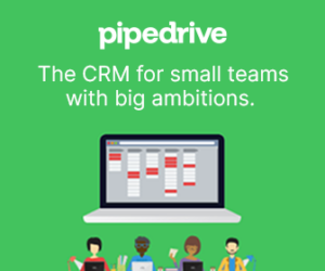 Visit Pipedrive CRM website promotional page