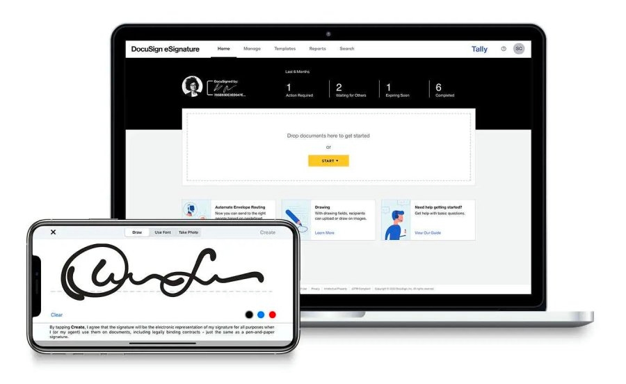 DocuSign standards-based signature interface