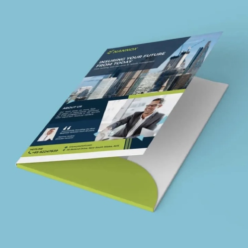 Sample corporate folder brochure design.