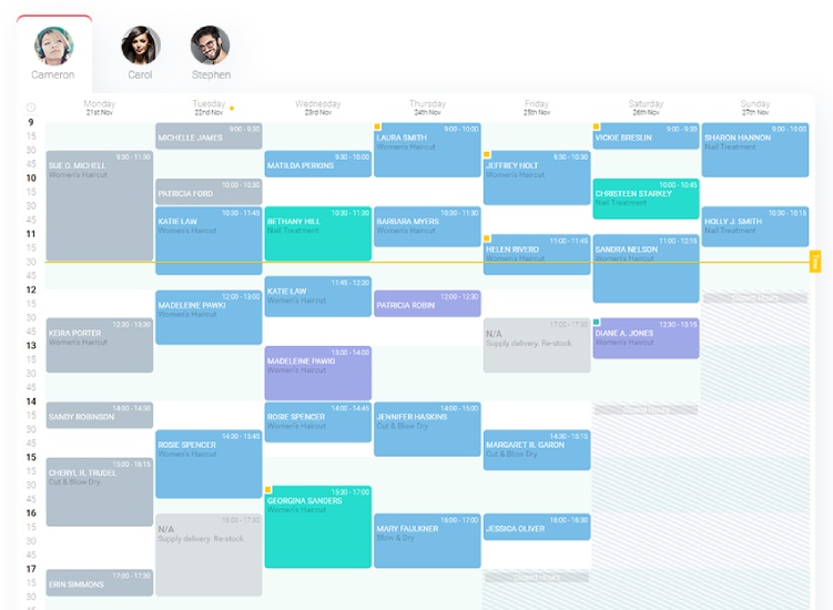 Planfy's booking page.