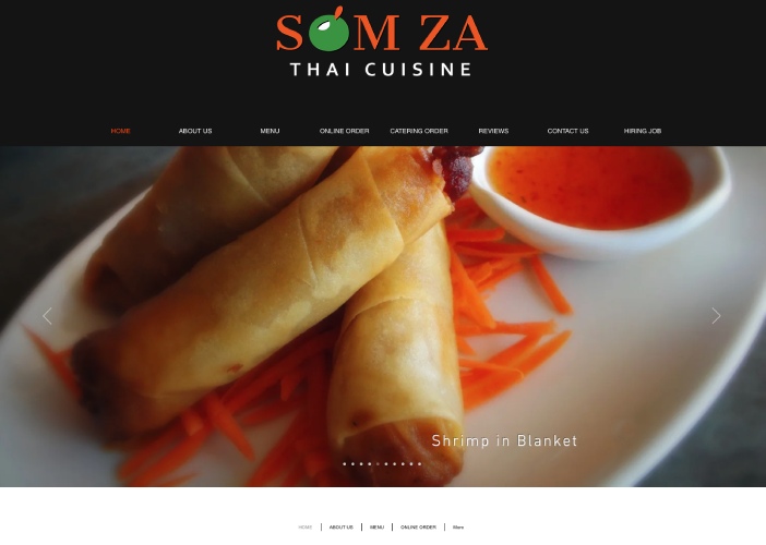 Som Za Thai Cuisine website.