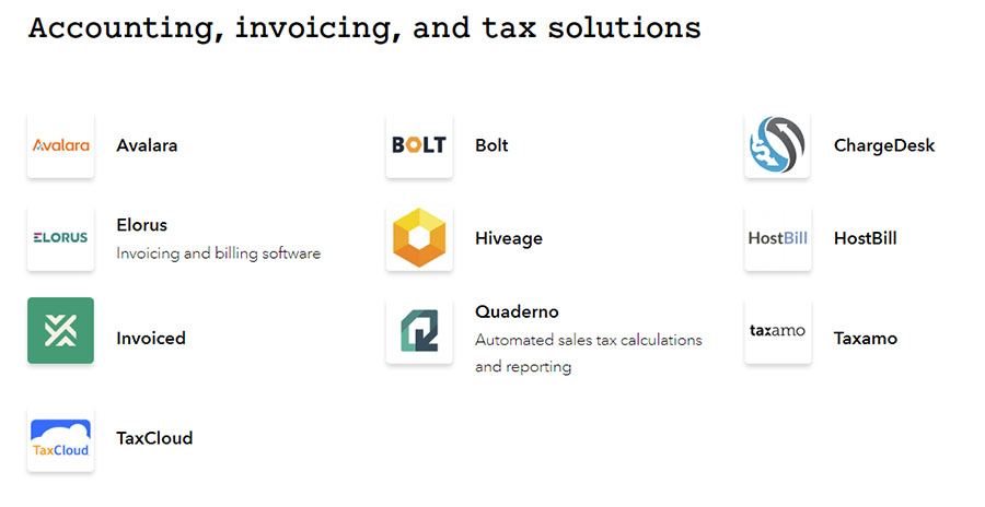 Braintree accounting, invoicing, and tax solutions.